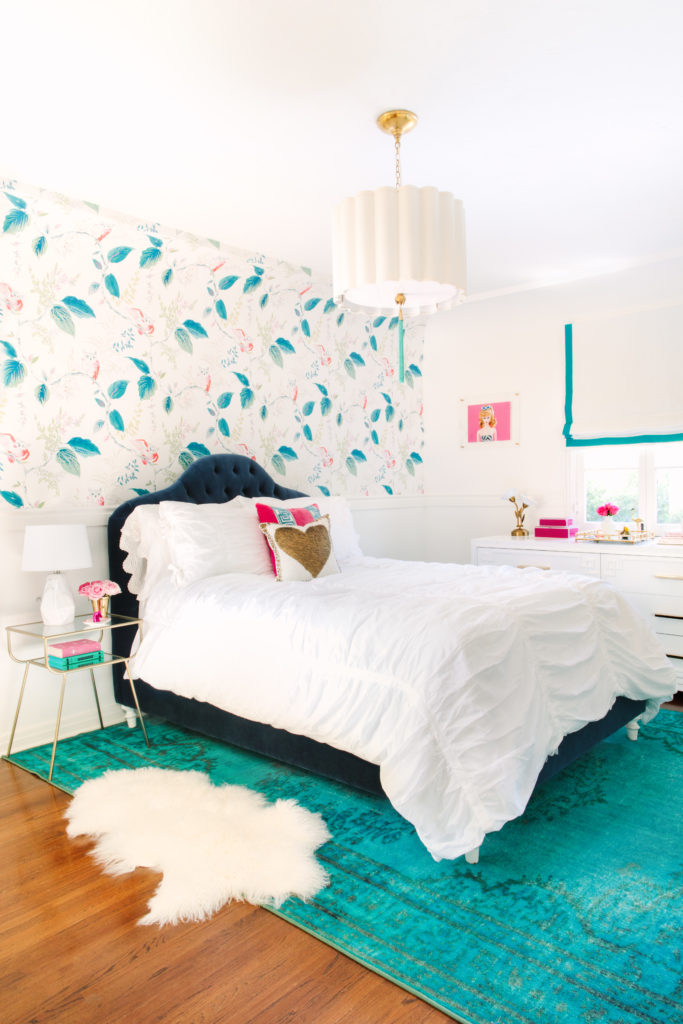spruce up your home while sheltering in place | Navy and Teal Kids bedroom | Jessica McClendon Fort Worth and Los Angeles Interior designer 